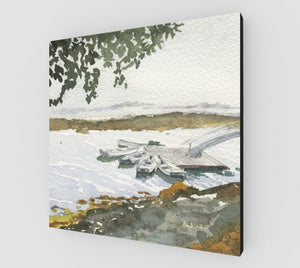 The Boats Are Singing Art Print Gallery wrapped Canvas
