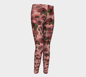 Poppies and Pink Kids' Leggings