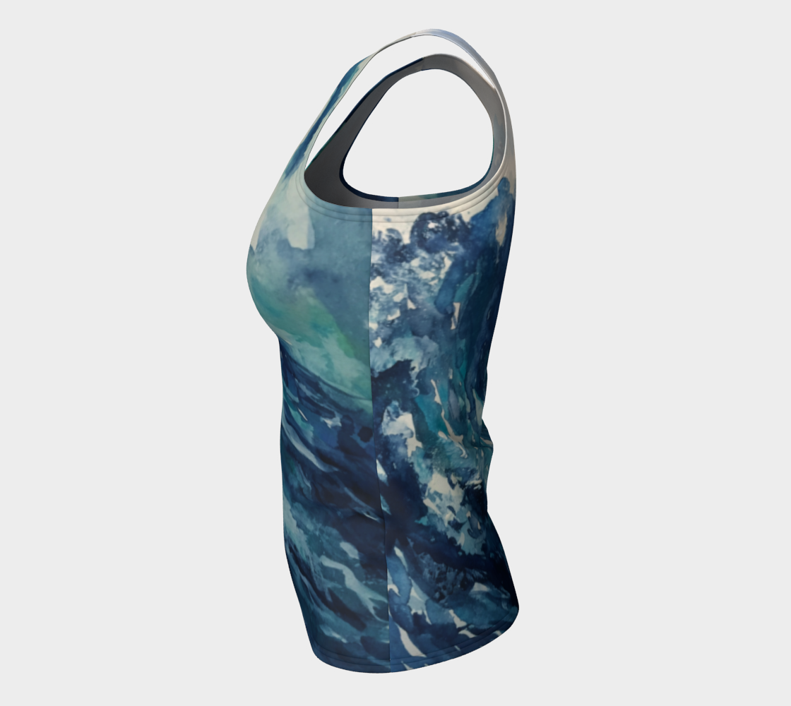 Ocean Wave Fitted Tank (Long)