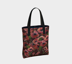 Poppies Elegant Handbag on Rich Caramel