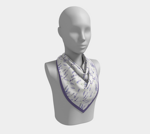 Watercolor Lavender 100% Silk Charmeuse Scarf