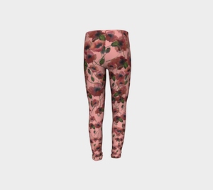 Poppies and Pink Kids' Leggings