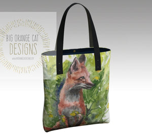 Red Fox Elegant Lined Handbag