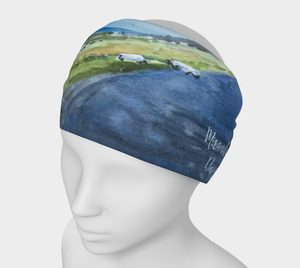 Lake Furnace, Ireland Headband/Hairband/Funnel Scarf/Scrunchy