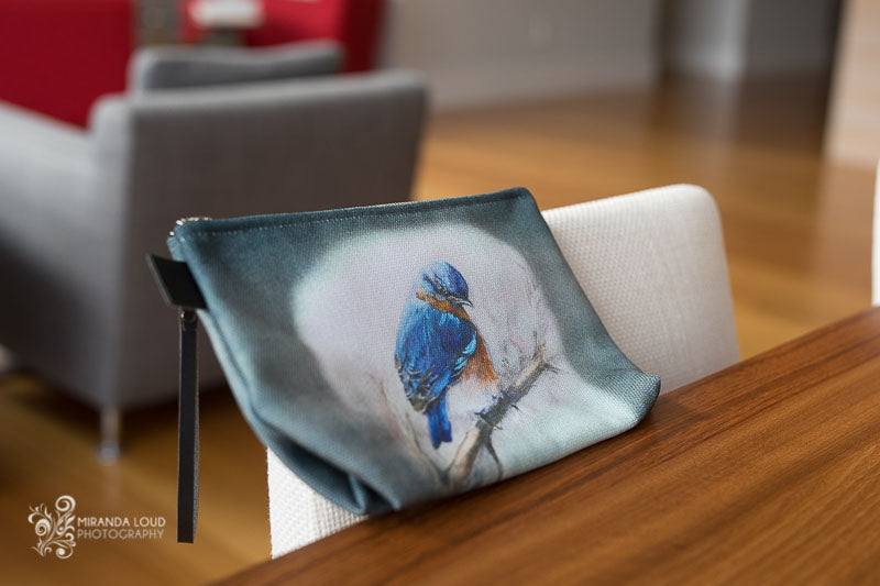 Bluebird of Happiness Cosmetics Bag/Clutch