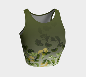 Ginkgo and Gold Crop Top