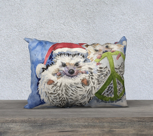 Hedgehogs for Peace Pillow Cover