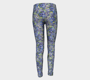 Spring Flowers Kids' Leggings (ages 4-12)