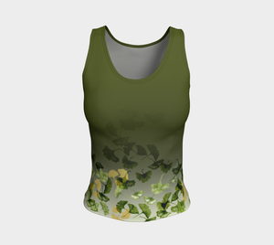 Ginkgo and Gold Fitted Tank (Regular)