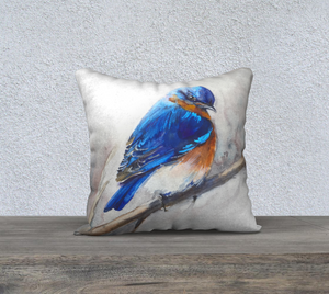 Bluebird 18x18 Pillow Cover