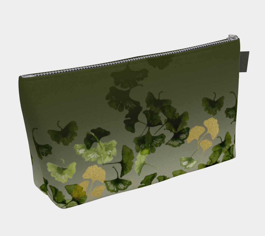 Gingko and Gold Cosmetics Bag/Clutch