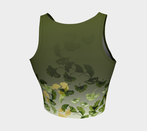 Ginkgo and Gold Crop Top