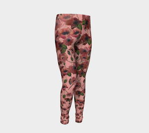 Poppies and Pink Kids' Leggings