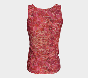 Field of Hearts Fitted Tank