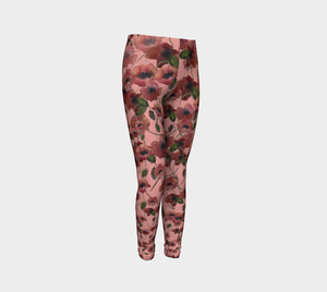 Poppies and Pink Kids' Leggings