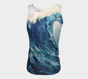 Ocean Wave Fitted Tank (Long)