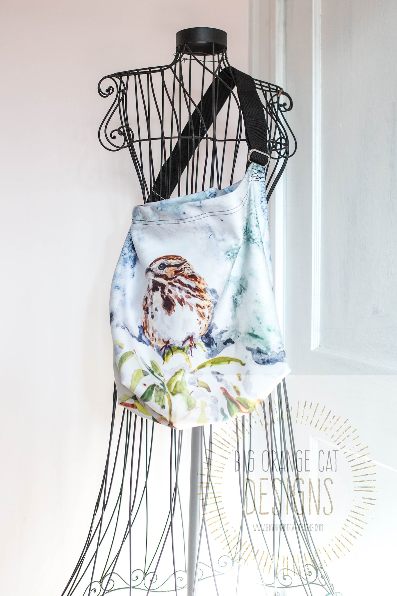 Song Sparrow Soft Stretchy Neoprene Tote