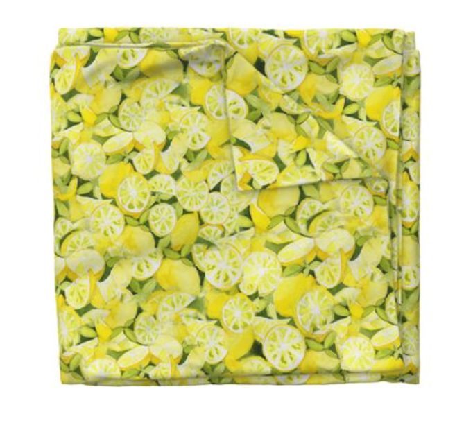 Watercolor Lemons Duvet
