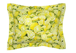 Pillow Sham - Watercolor Lemons