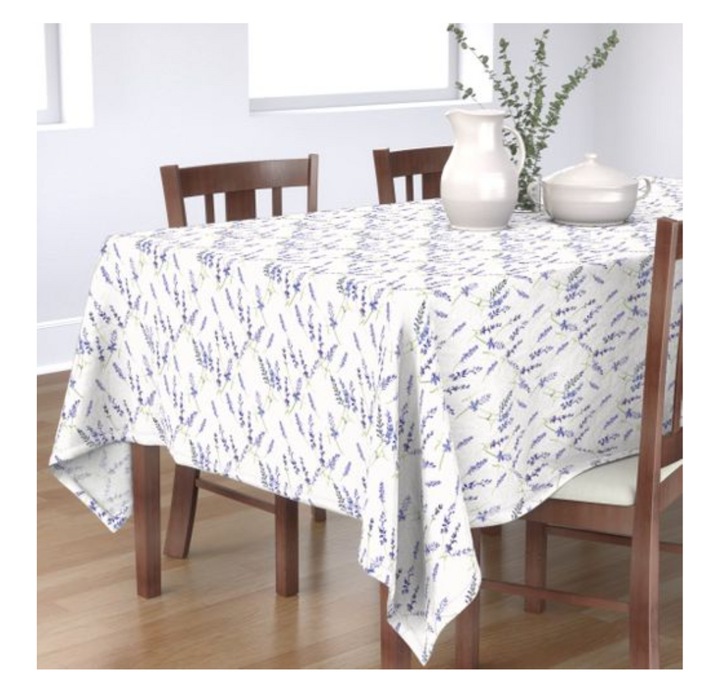 Rectangular Tablecloth Fresh Lavender