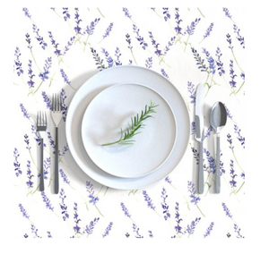 Rectangular Tablecloth Fresh Lavender