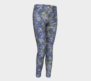 Spring Flowers Kids' Leggings (ages 4-12)