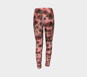 Poppies and Pink Kids' Leggings