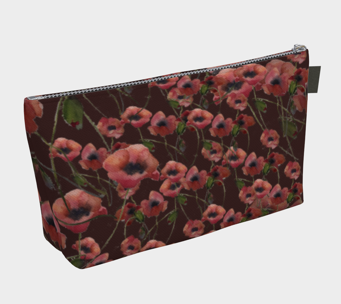 Poppies Cosmetics Bag/Clutch
