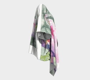 Roseate Spoonbill Draped Kimono