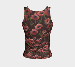 Poppies Fitted Tank (Regular)
