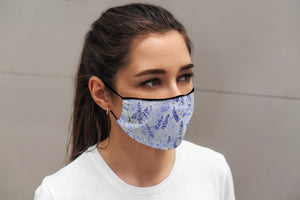 Lavender Face Mask with Inside Pocket and Nose Wire