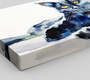 Black Cat Beauty Gallery Wrapped Canvas