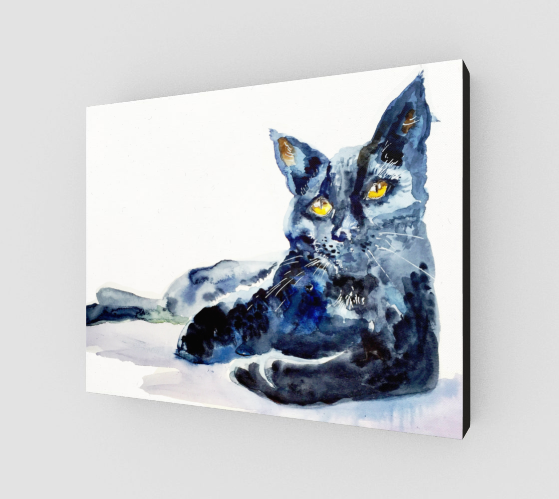 Black Cat Beauty Gallery Wrapped Canvas