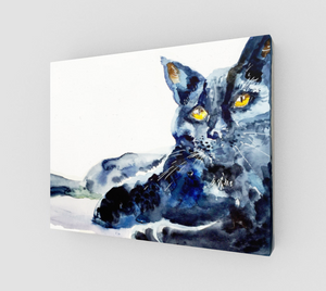Black Cat Beauty Gallery Wrapped Canvas