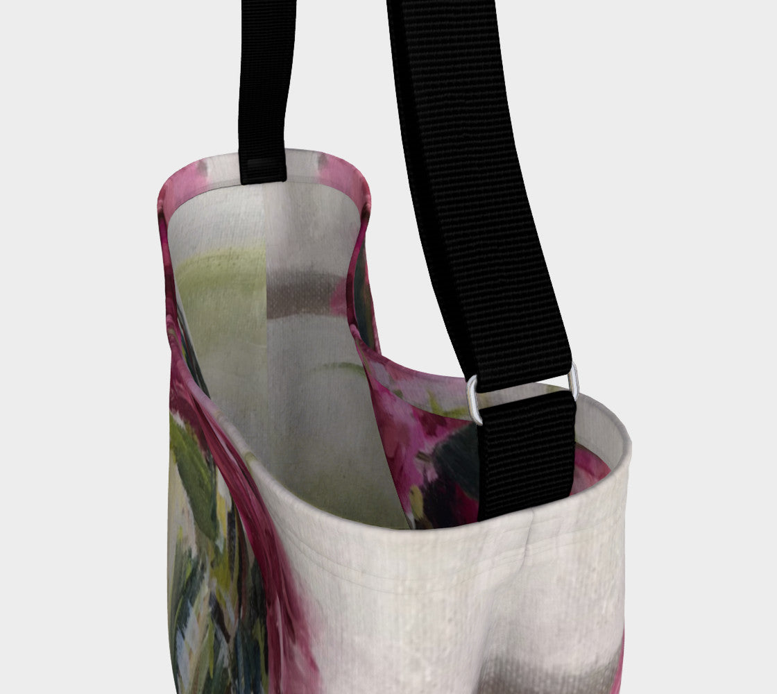 Summer Roses Soft Stretchy Neoprene Tote