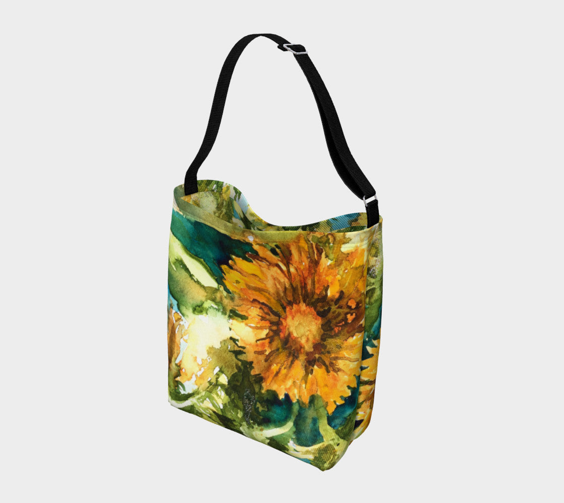 Sunflowers Soft Stretchy Neoprene Tote