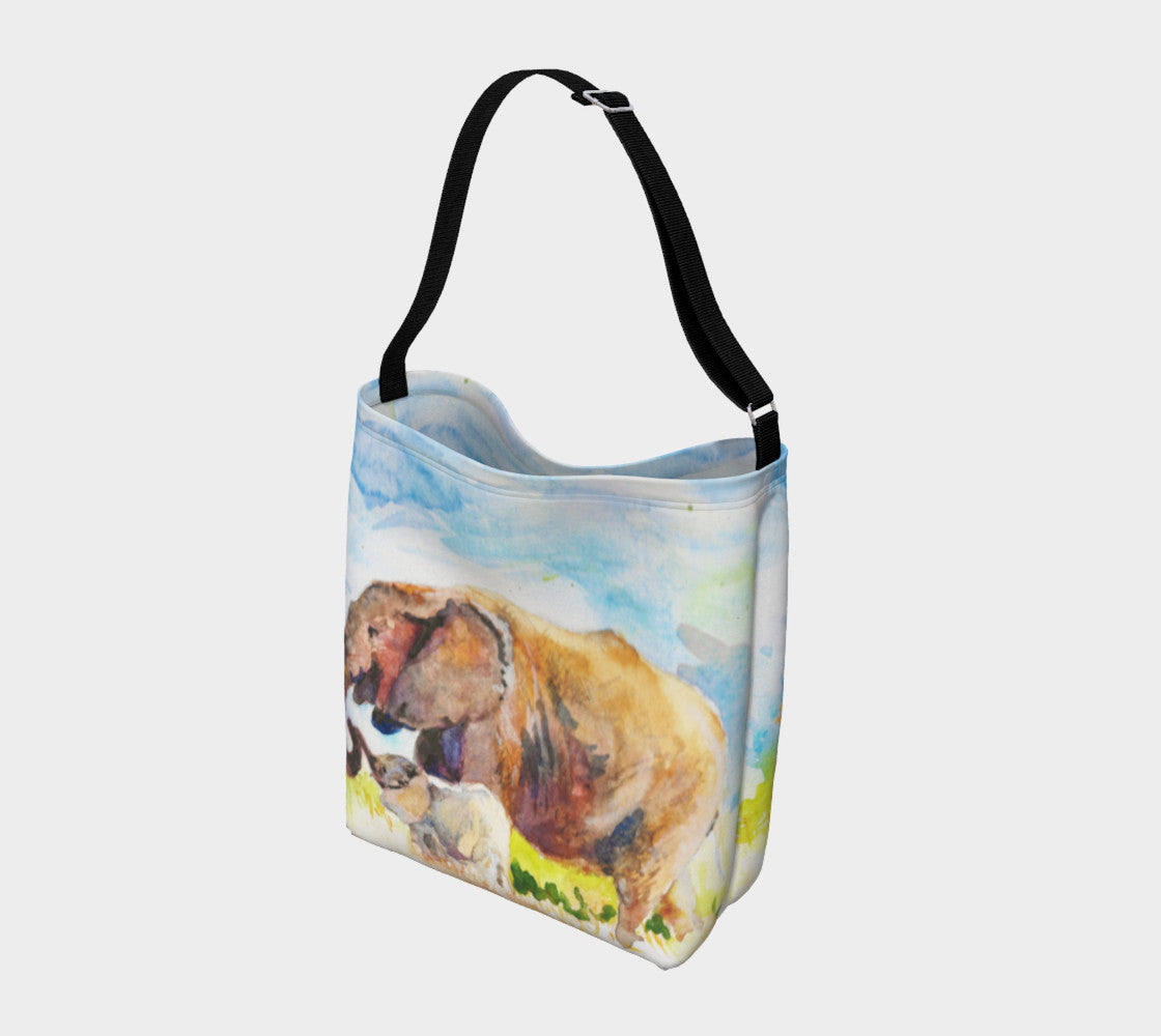 Elephant Love Soft Stretchy Neoprene Tote