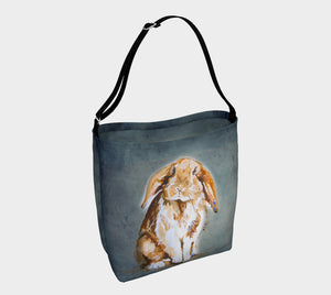 Milo the Lop-Eared Rabbit Soft Stretchy Neoprene Tote