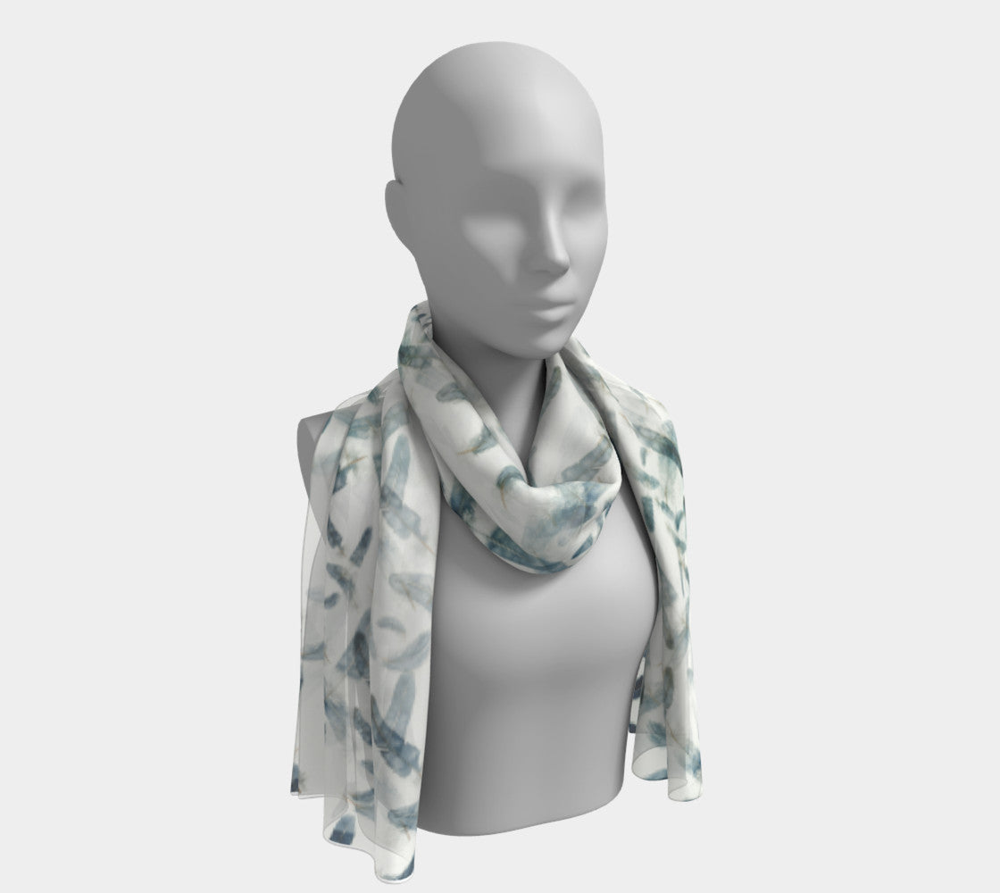 Feathers Long Scarf