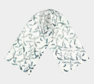 Feathers Long Scarf