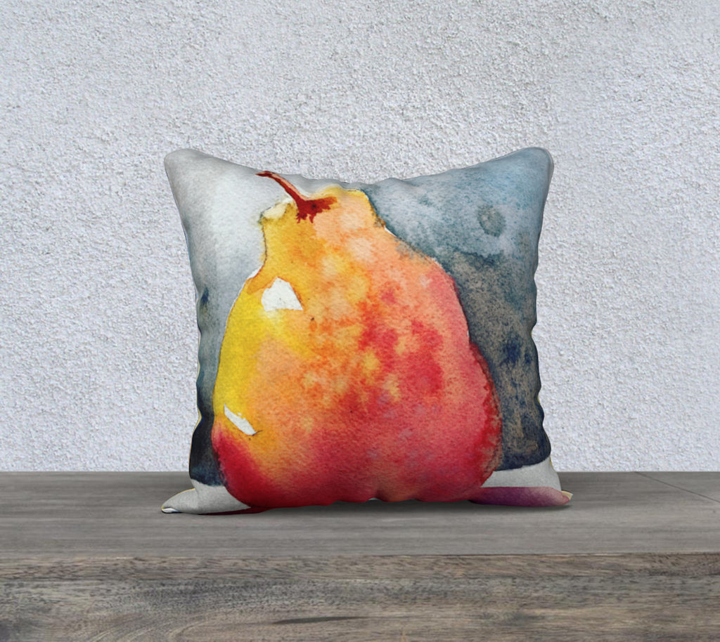 Delicious Pear Pillow Cover 18"x18"