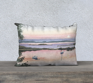 Moonrise Over the Cove 20x14 pillow cover