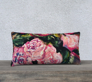 Roses Pillow Cover 24"x12"