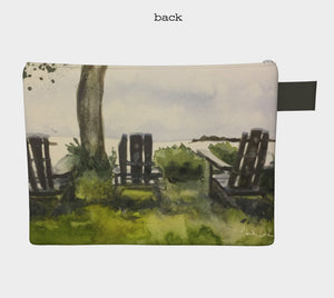 High Summer at the Dock Clutch Carryall