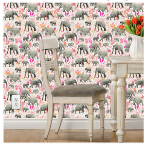 Elephant Families Wallpaper