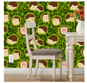 Hedgehogs in Hedges Wallpaper